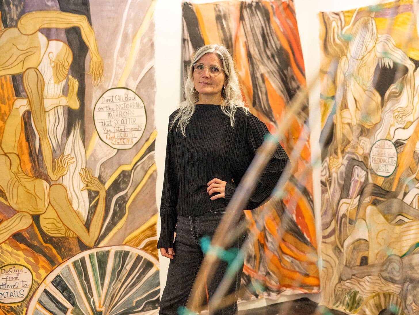 Emma Talbot in her studio in Reggio Emilia, 2022 | Ph. Bruno Cattani