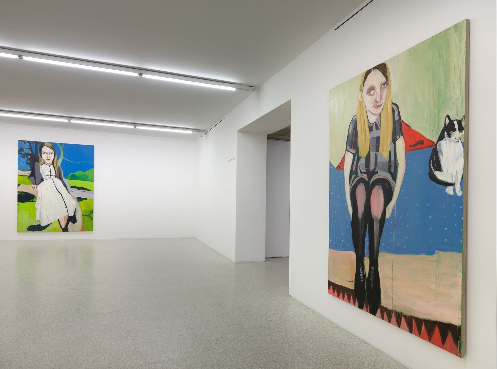 Chantal Joffe, "Ritratto di donne | Moll", 2014, veduta di mostra © Chantal Joffe | ph. Dario Lasagni