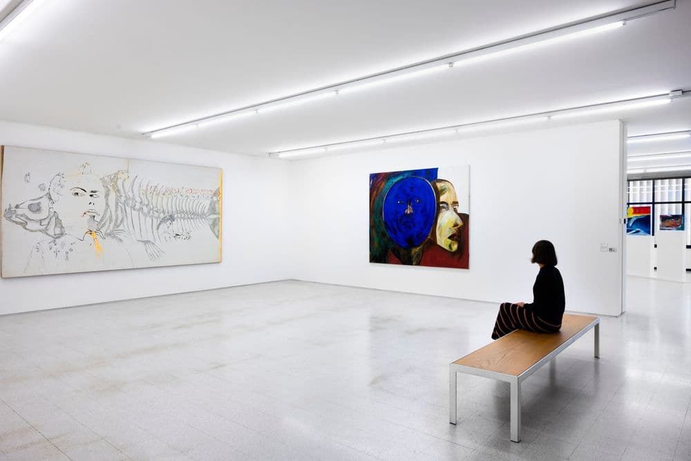 Collezione Maramotti, veduta di sala con opere di: © Francesco Clemente | ph. Bruno Cattani