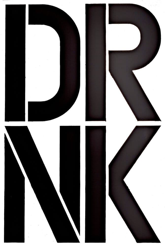 Christopher Wool, Drunk (W6), 1990 © Christopher Wool | ph. Carlo Vannini